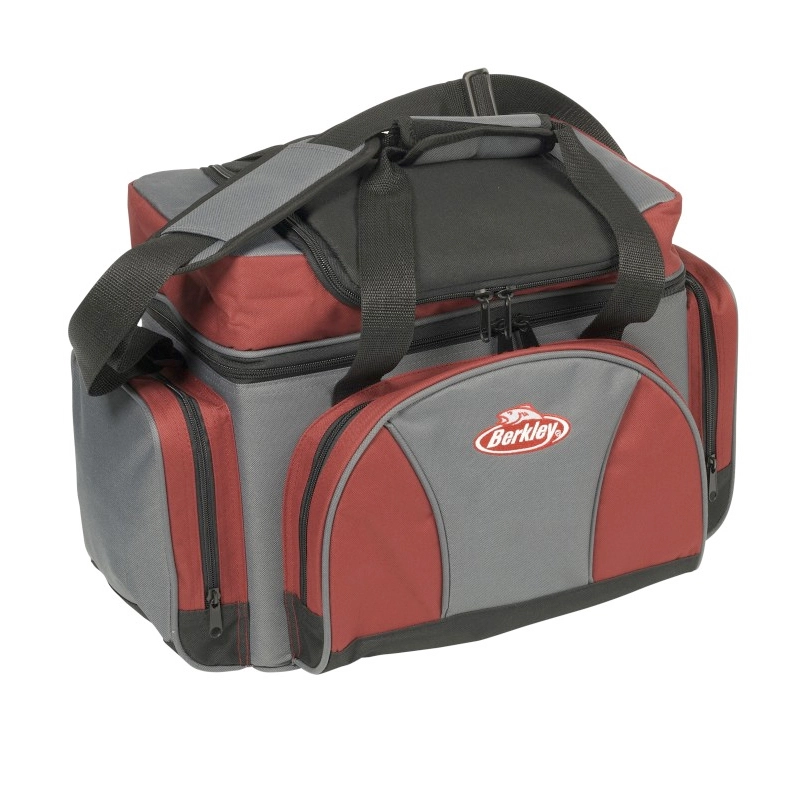 Berkley Betesväska Inkl 4 Askar, Grå/vinröd