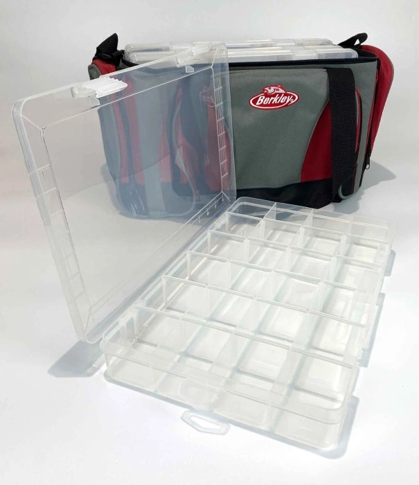 Berkley Betesväska Inkl 4 Askar, Grå/vinröd – Image 4