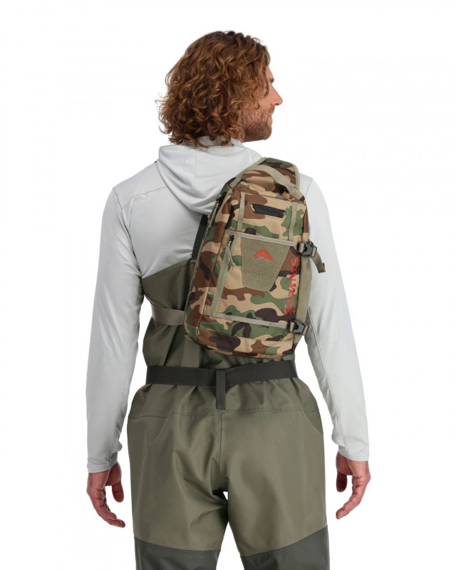 Simms Tributary Sling Pack Woodland Camo – Image 5