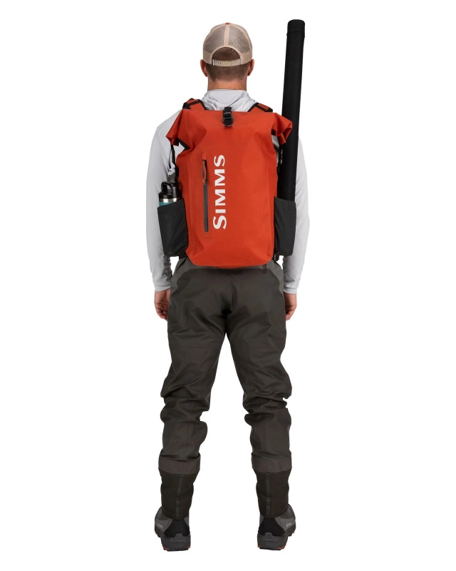 Simms Dry Creek Rolltop Backpack Simms Orange – Image 2